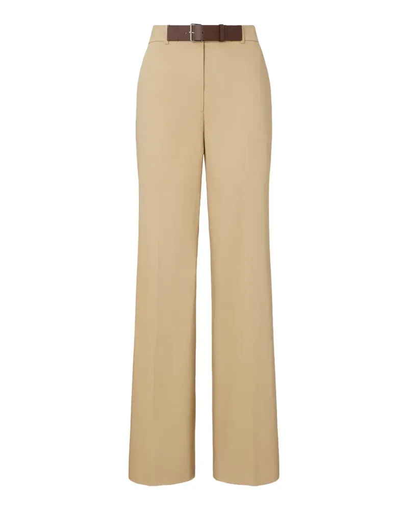 Tory Burch belted cotton trousers - Braun Braun