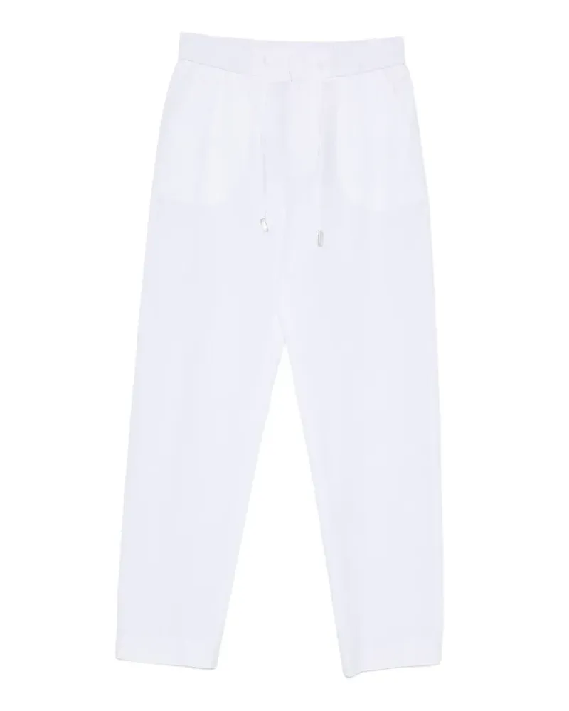 PT TORINO drawstring elasticated-waist trousers - Weiß Weiß