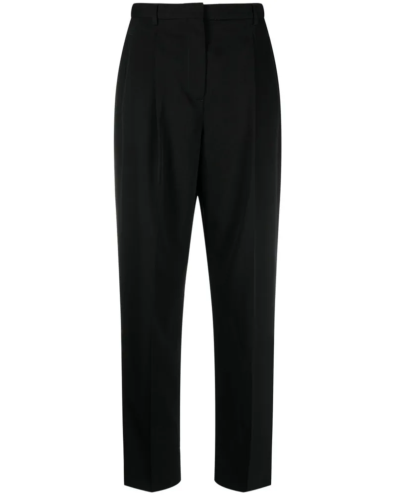 Tory Burch Twill-Hose aus Wolle - Schwarz Schwarz