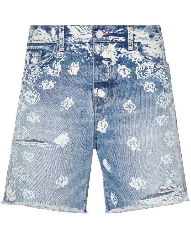 Amiri Jeans-Shorts mit Bleach-Effekt - Blau Blau