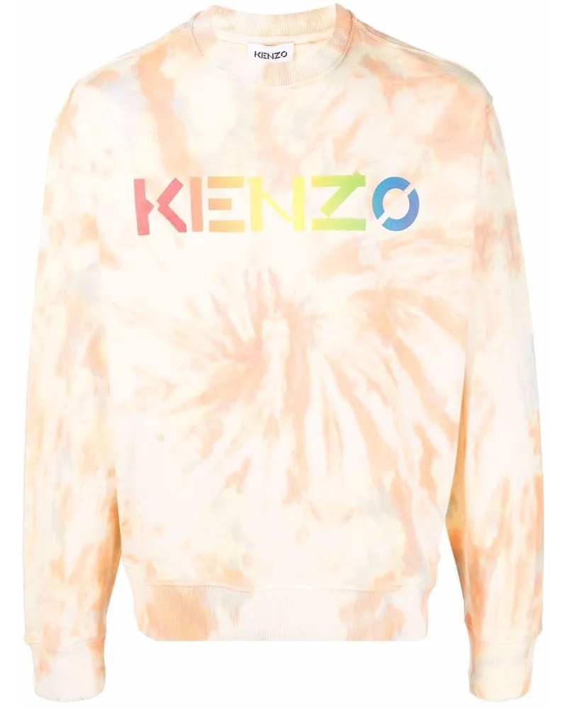 Kenzo Sweatshirt mit Batikmuster - Orange Orange