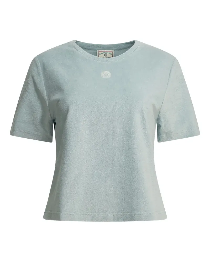 Inès de la Fressange Naomi T-Shirt mit Logo-Stickerei - Blau Blau