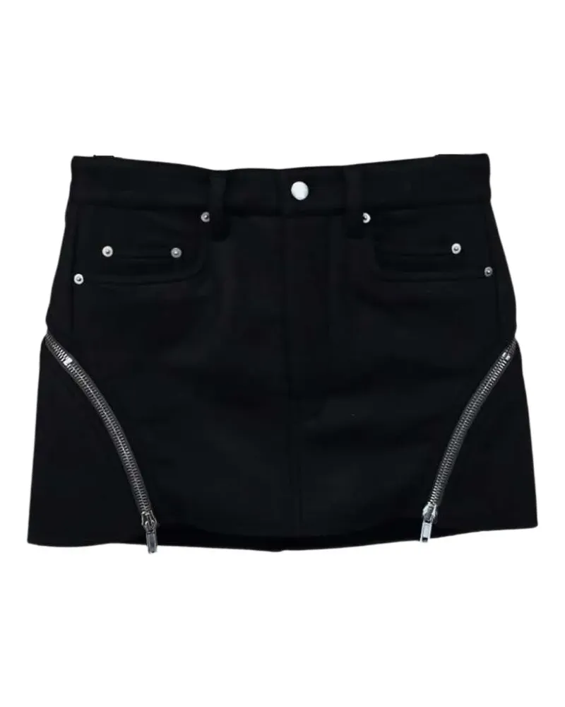 Rick Owens Jeansrock in Distressed-Optik - Schwarz Schwarz