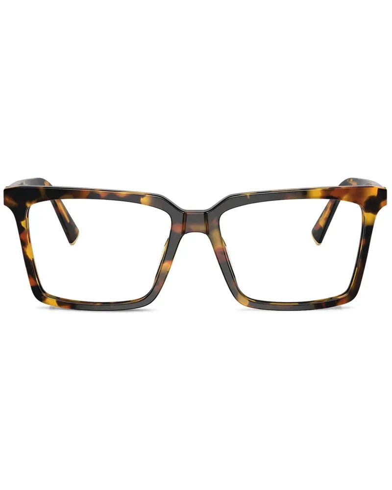 Miu Miu Brille mit eckigem Gestell - Braun Braun