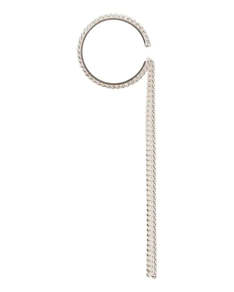 Wouters & Hendrix Ear Cuff mit fallender Kette - Silber Silber