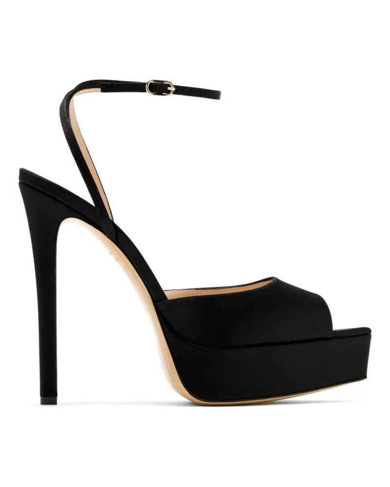 Andrea Wazen Sandalen mit Knöchelriemen - Schwarz Schwarz