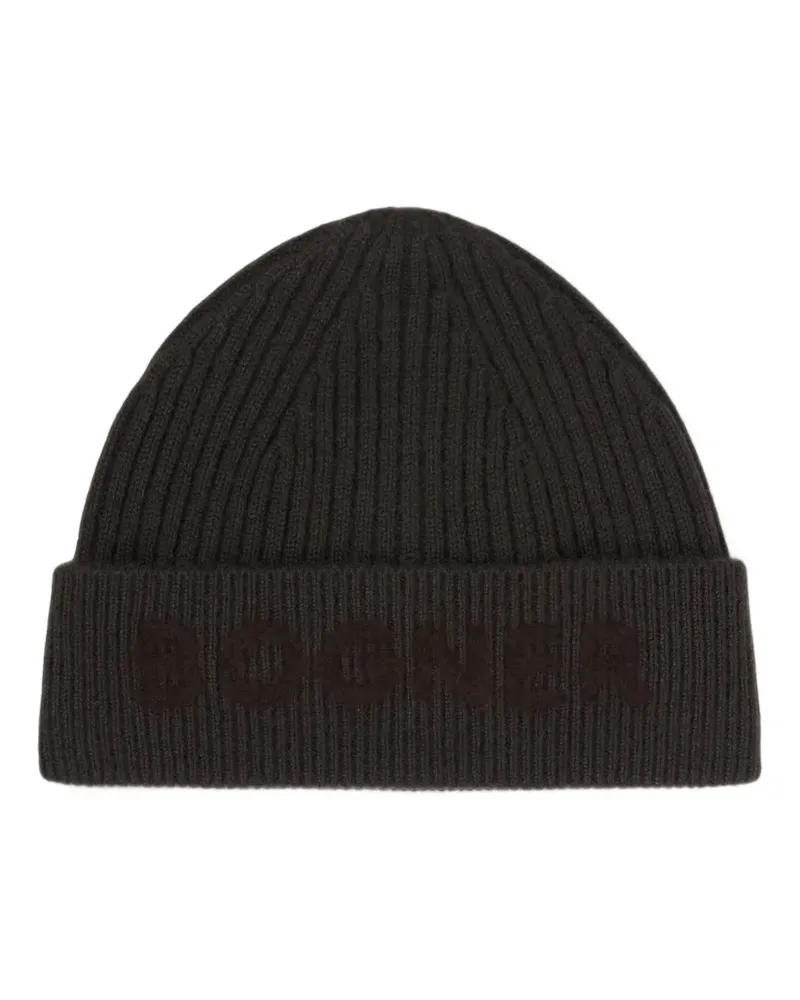 Bogner Gerippte Rio Beanie mit Logo - Braun Braun