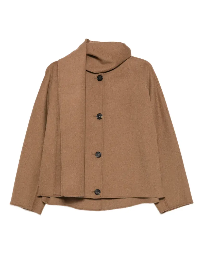 Max Mara Kate Jacke mit Knopfverschluss - Braun Braun