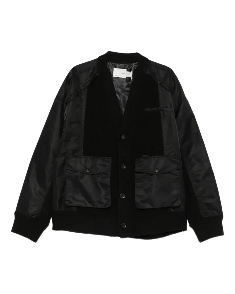 Feng Chen Wang Jacke mit Knopfleiste - Schwarz Schwarz