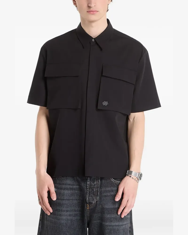 Filling Pieces Resort flap-pocket shirt - Schwarz Schwarz