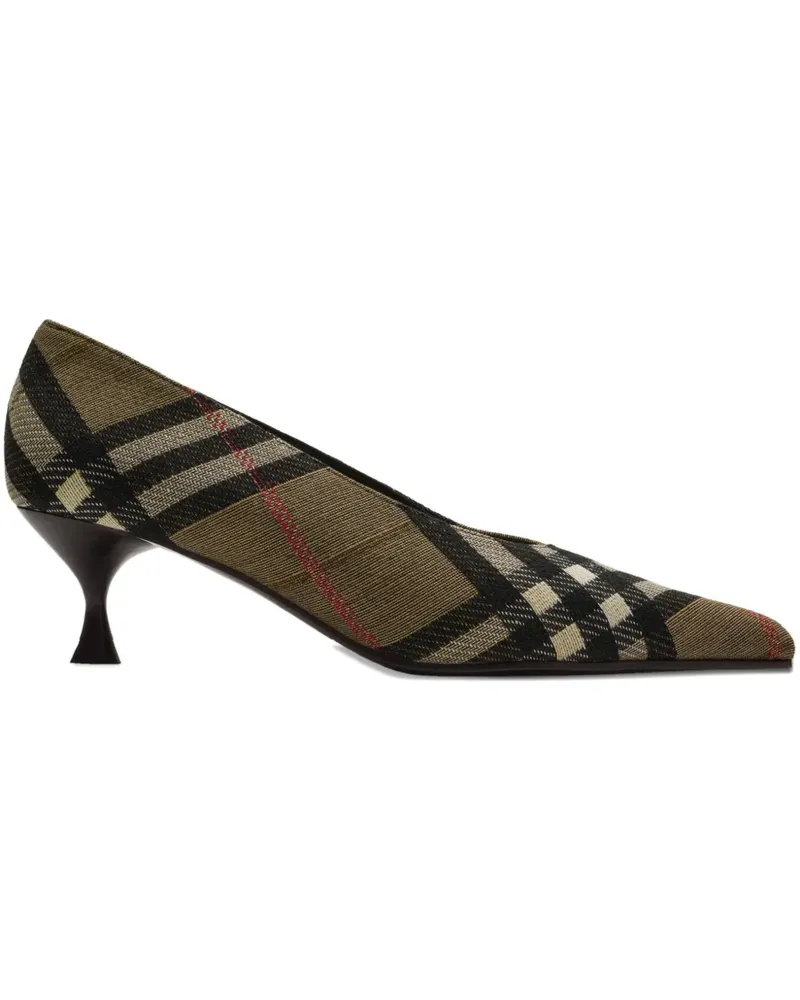 Burberry Check Dame Pumps mit spitzer Kappe 55mm - Braun Braun