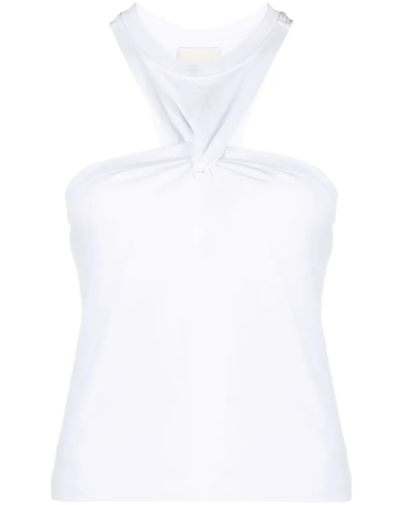 Isabel Marant Zineba Top mit Knoten - Weiß Weiß