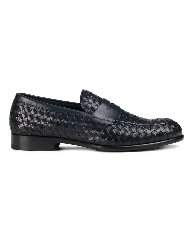 Doucal´s woven leather loafers - Blau Blau