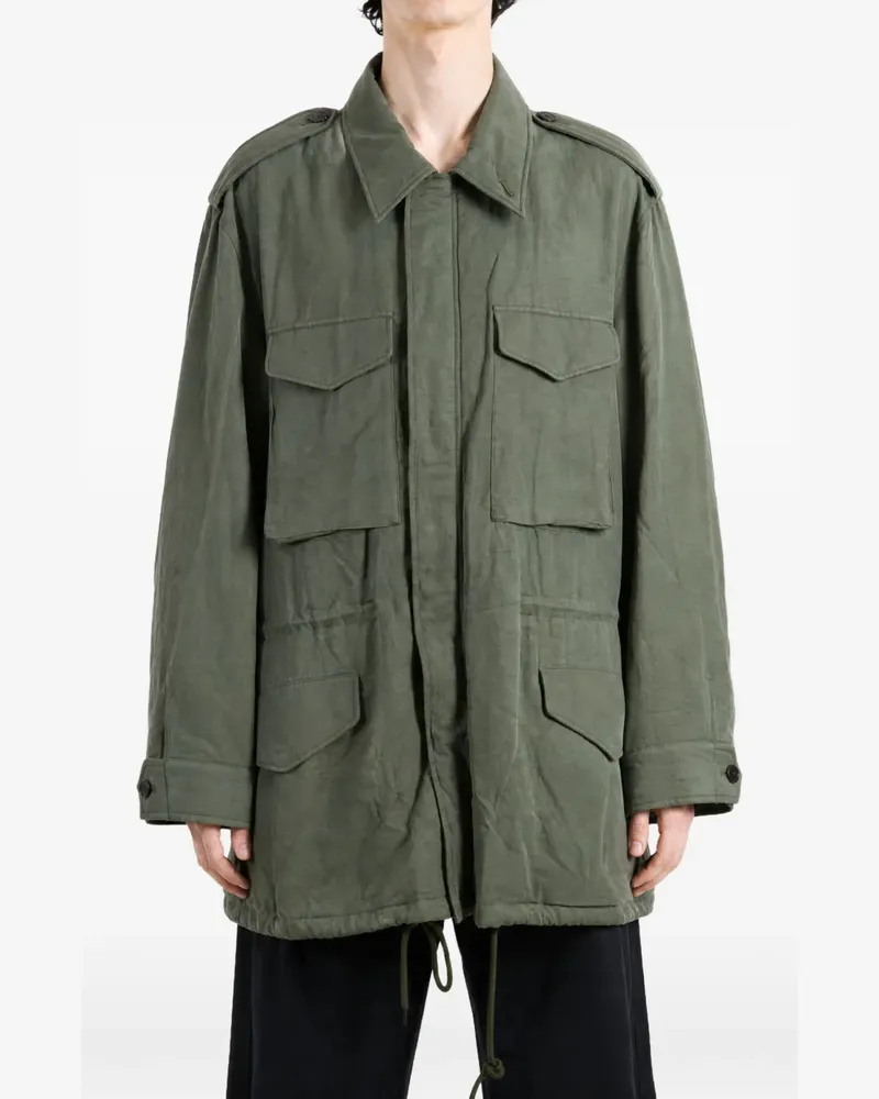 AURALEE Utility-Jacke mit Schulterklappen - Grün Grün