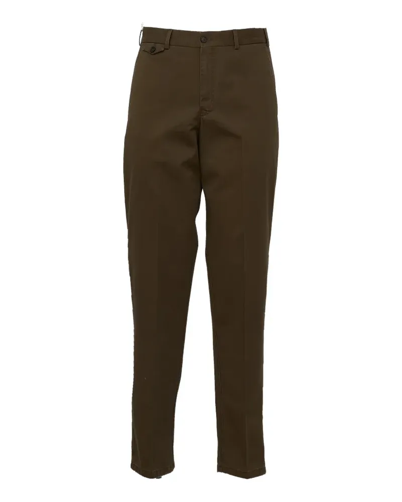 PT TORINO Liam cotton drill trousers - Braun Braun