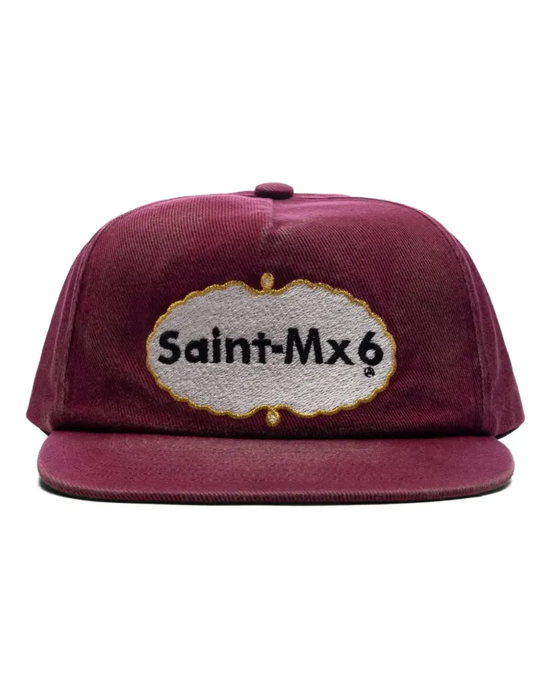 SAINT MXXXXXX Baseballkappe mit Logo-Stickerei - Rot Rot