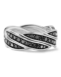 David Yurman Empire Sterlingsilberring mit Diamanten Silber