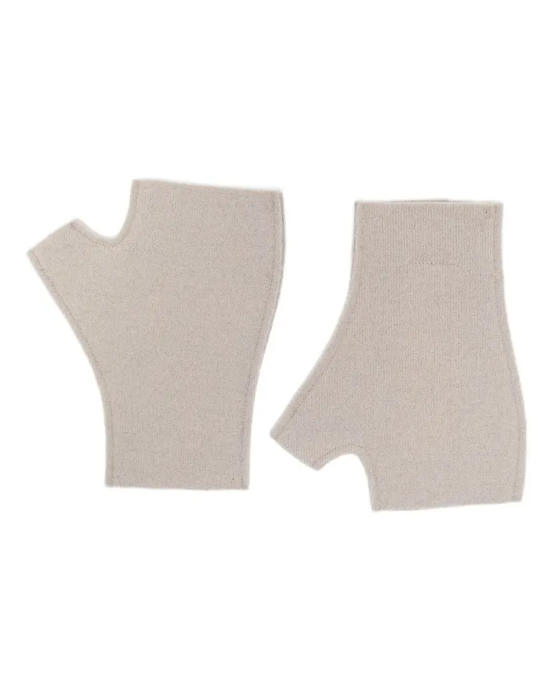 BARENA Handschuhe mit Logo-Patch - Nude Nude