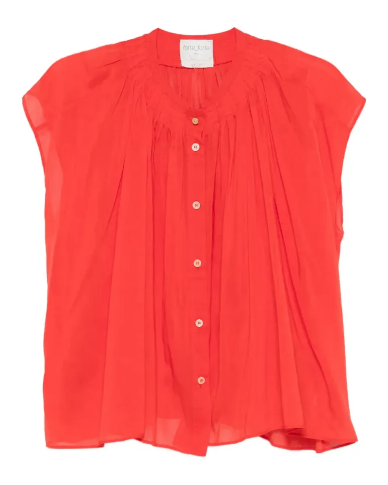 forte_forte button shirt - Rot Rot