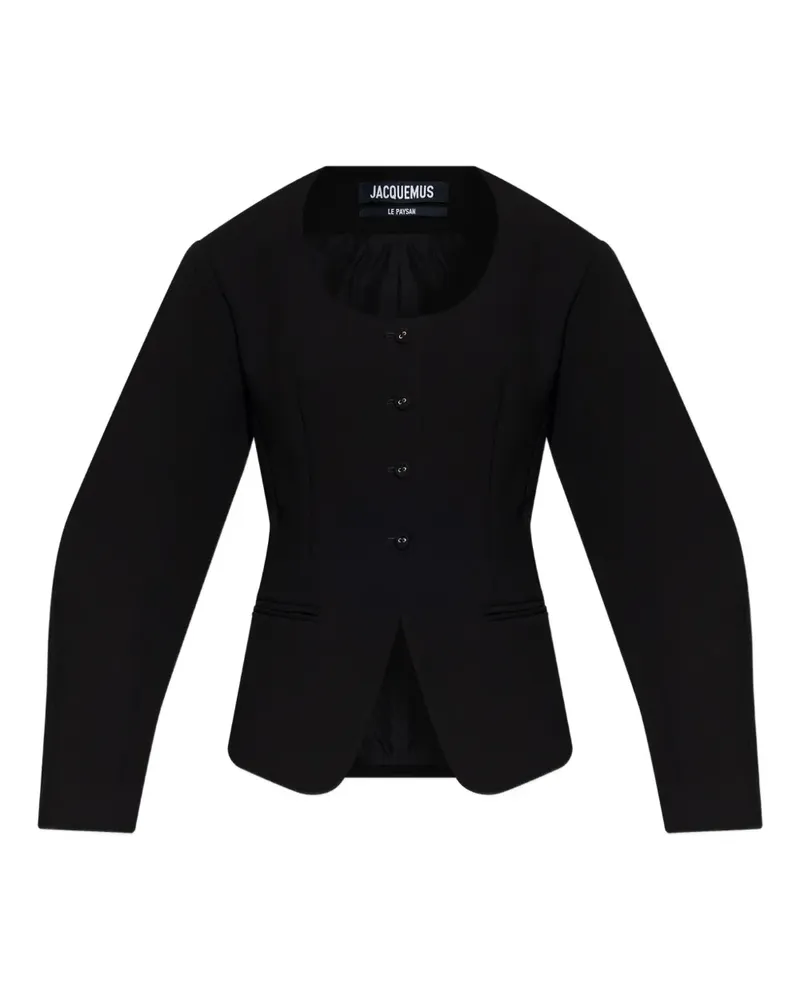 Jacquemus Jacke mit Ballonärmeln - Schwarz Schwarz
