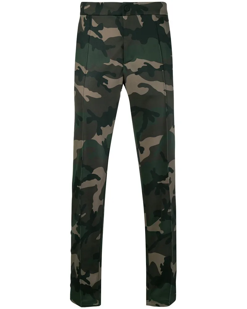 Valentino Garavani Hose mit Camouflage-Print - Grün Grün