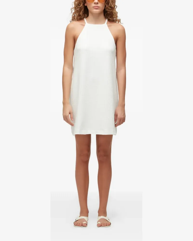 Osklen halter-neck mini dress - Weiß Weiß