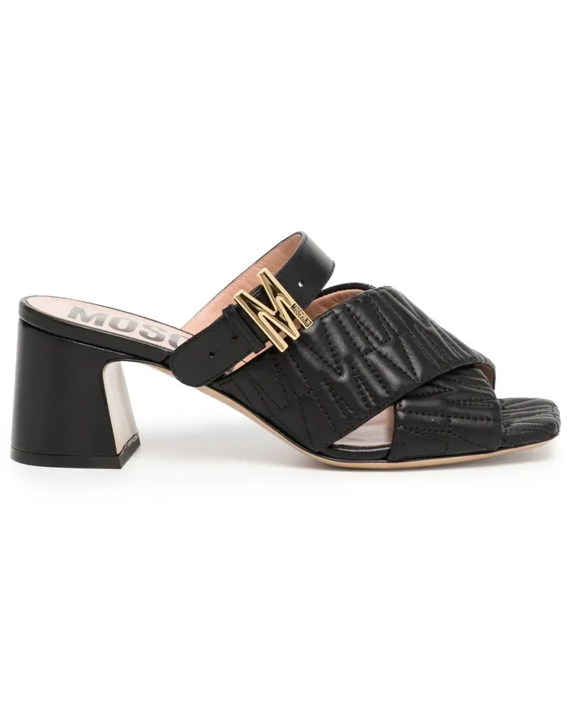 Moschino Mules 60mm - Schwarz Schwarz