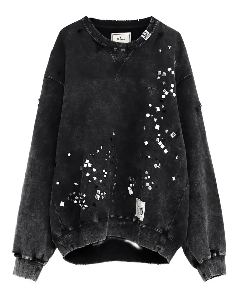 MIHARAYASUHIRO round-neck sweater - Schwarz Schwarz