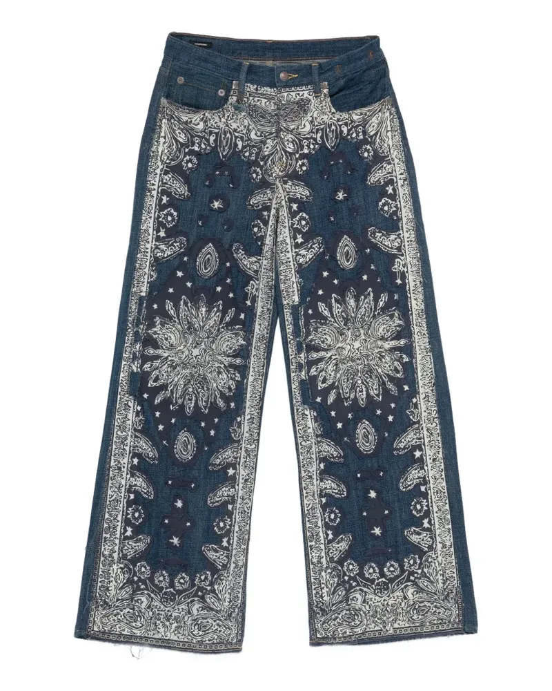 R13 D'Arcy wide-leg jeans - Blau Blau
