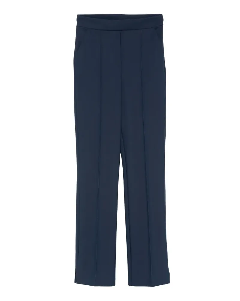 Chiara Boni slit-detail cropped trousers - Blau Blau