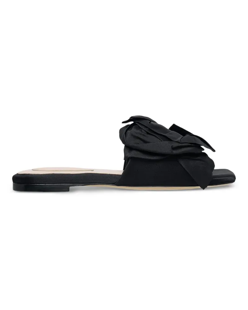 Simone Rocha pressed rosette sandals - Schwarz Schwarz