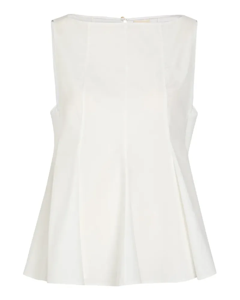 KHAITE Marita peplum-hem blouse - Weiß Weiß