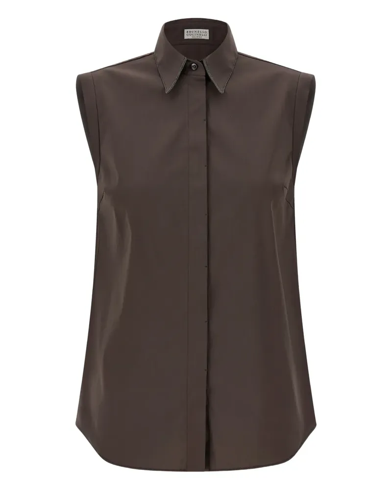 Brunello Cucinelli sleeveless shirt - Braun Braun