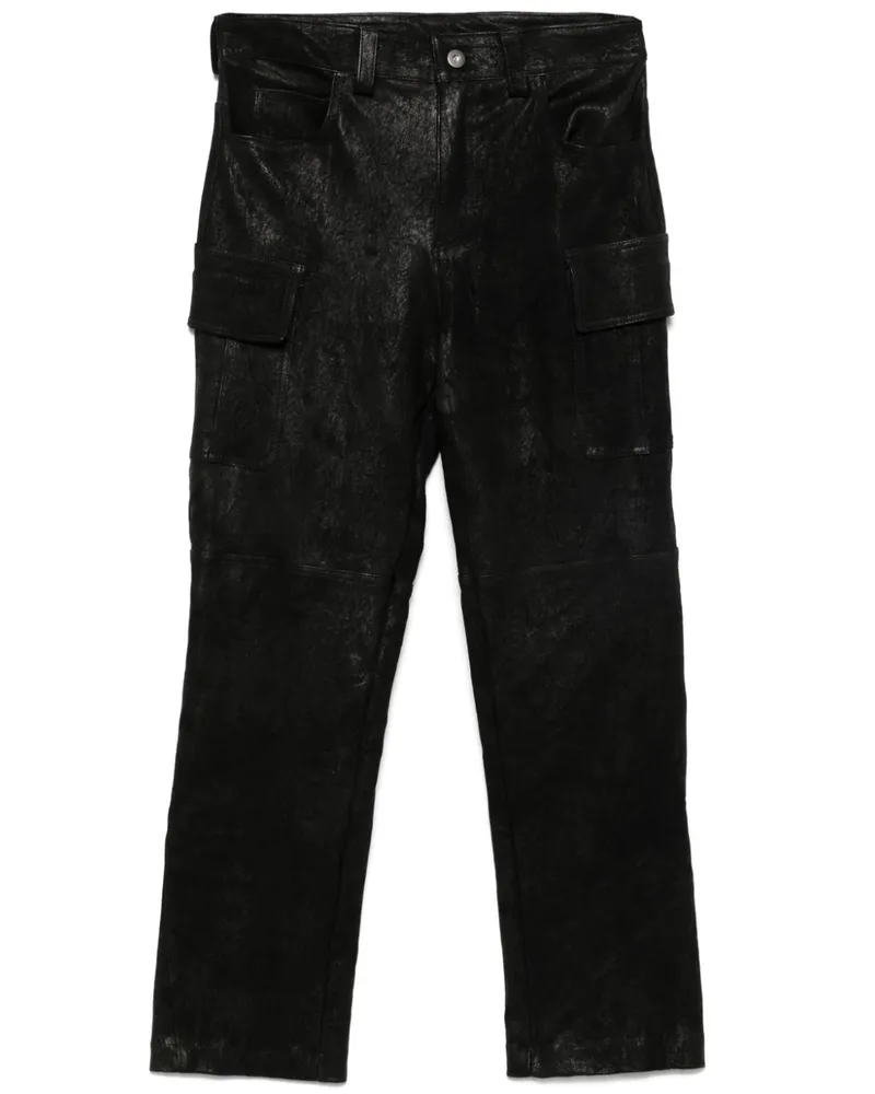 Salvatore Santoro Hose aus Leder - Schwarz Schwarz