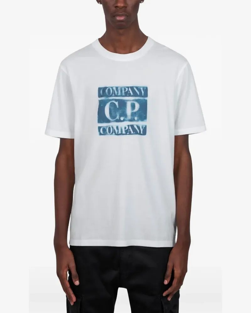 C.P. Company T-Shirt mit Logo - Weiß Weiß