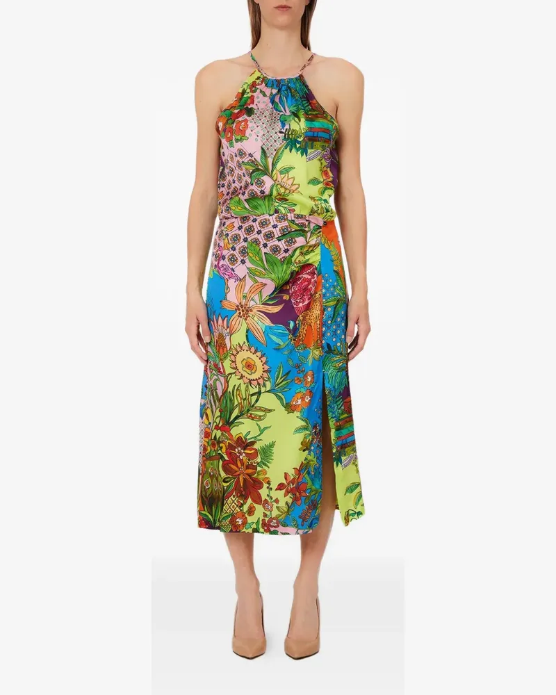 Liu Jo halterneck floral print dress - Grün Grün