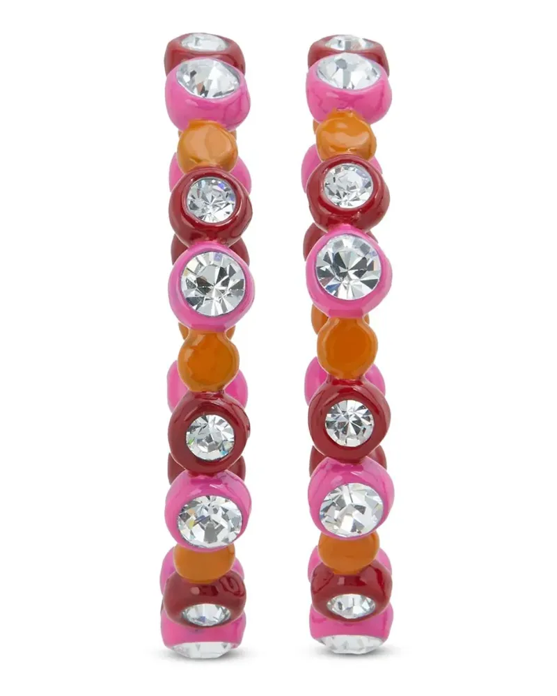 Marni Creolen mit Strass - Rosa Rosa