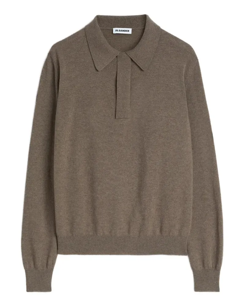 Jil Sander Pullover mit Reißverschluss - Braun Braun