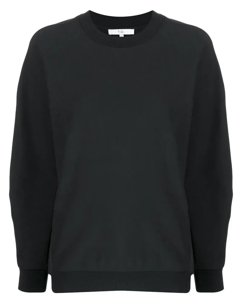 tibi Sweatshirt mit Cut-Outs - Schwarz Schwarz