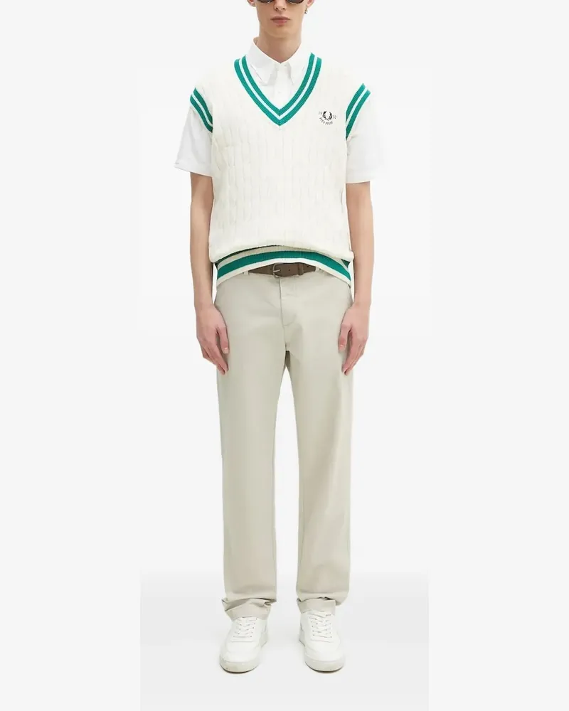 Fred Perry Pullunder mit Zopfmuster - Nude Nude