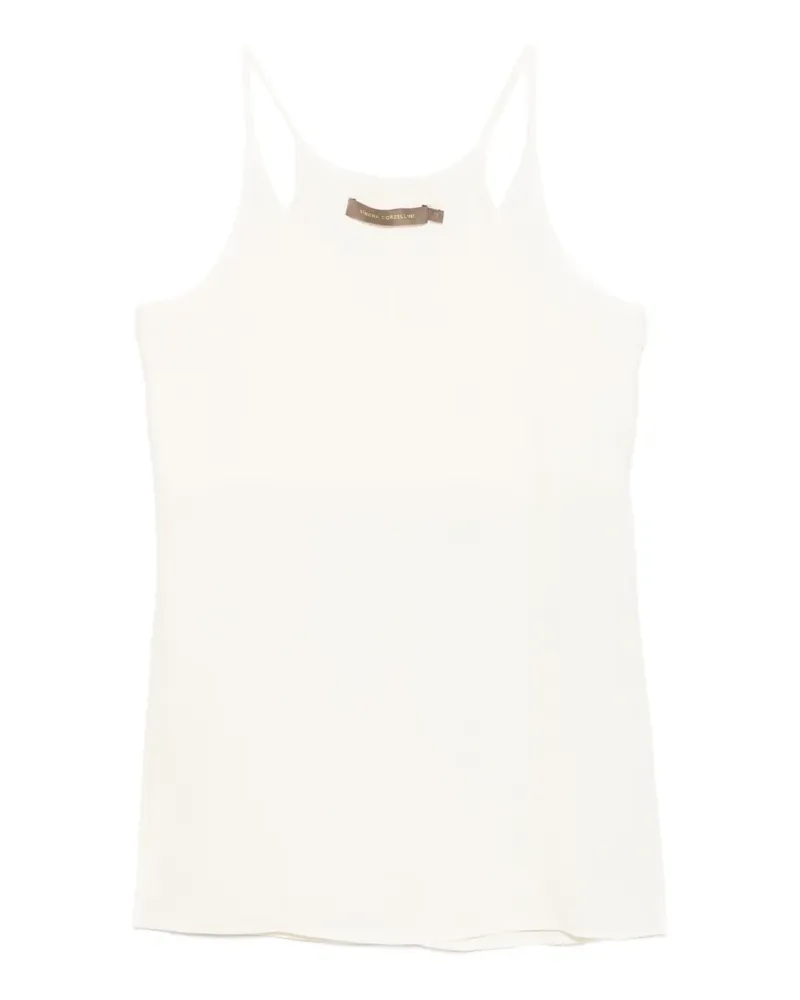Simona Corsellini spaghetti-strap V-neck top - Nude Nude