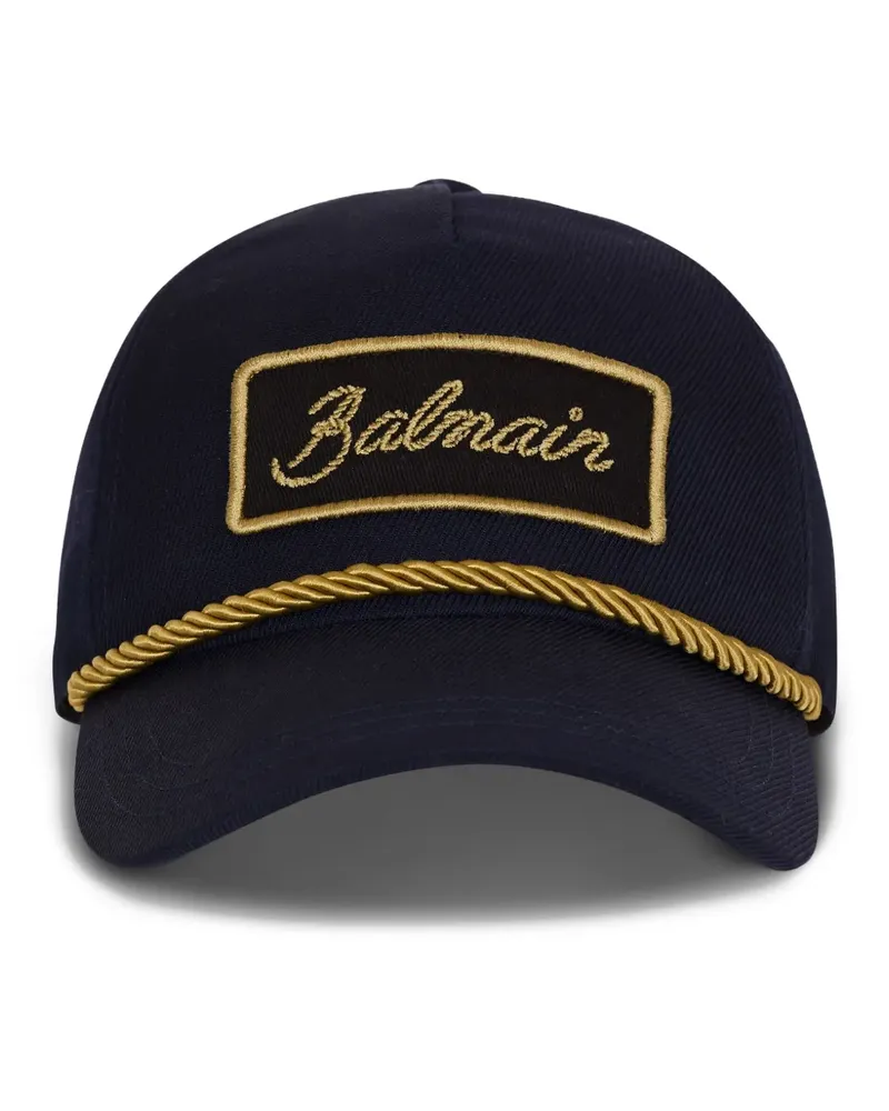 Balmain Baseballkappe aus Wolle - Blau Blau