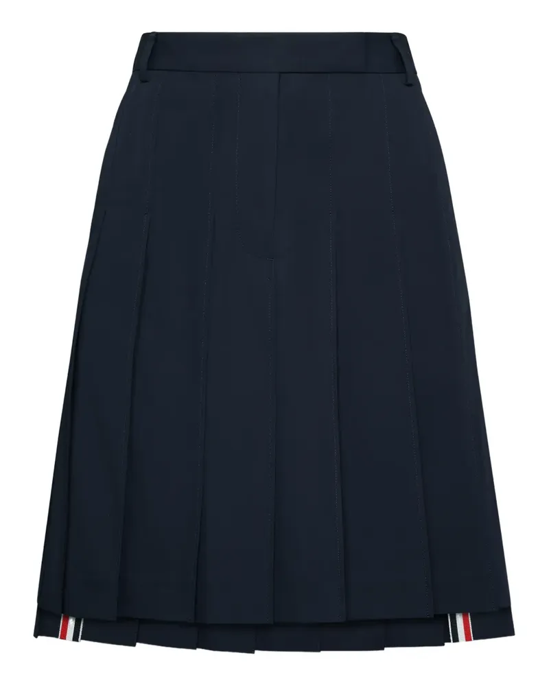 Thom Browne Minirock mit Falten - Blau Blau