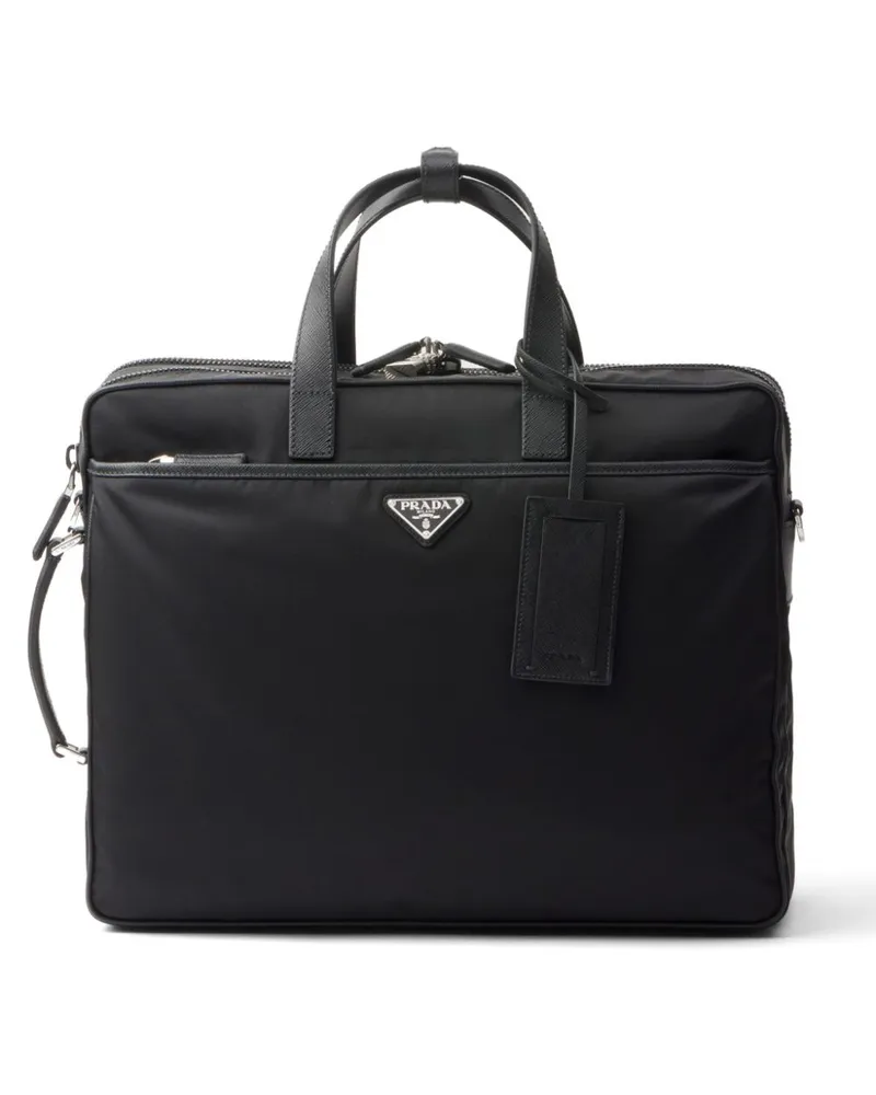 Prada Re-Nylon Saffiano Laptoptasche - Schwarz Schwarz