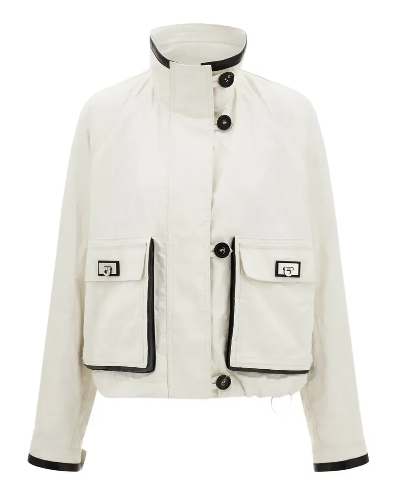 Ferragamo Geknöpfte Jacke - Weiß Weiß
