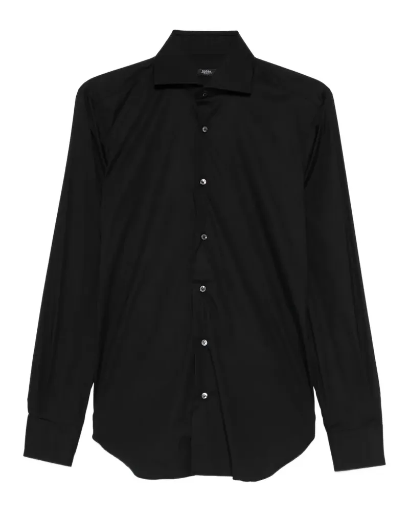 BARBA Klassisches Hemd - Schwarz Schwarz
