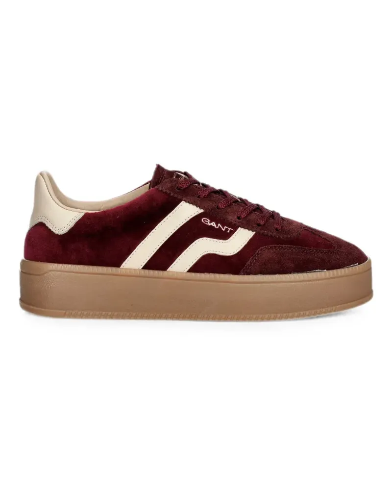 Gant suede-panelled platform sneakers - Rot Rot