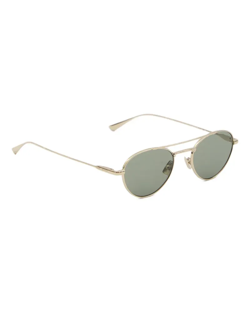 Saint Laurent Sonnenbrille mit rundem Gestell - Gold Gold