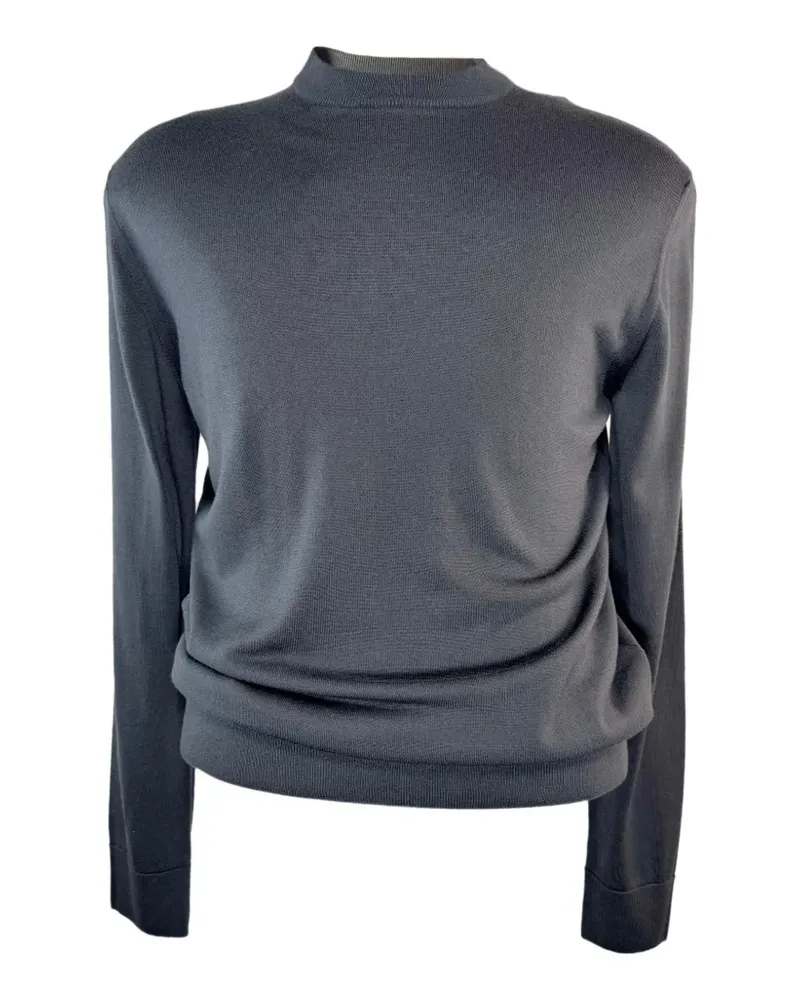Eleventy Pullover mit gerippten Details - Schwarz Schwarz