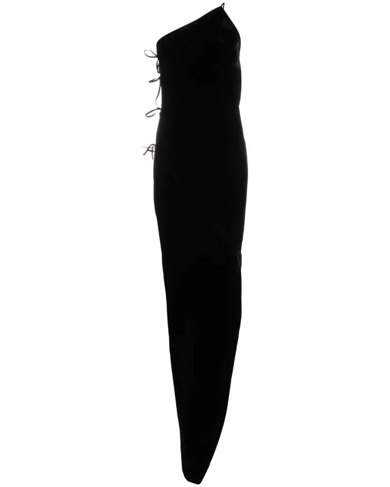 Rick Owens Tarama Seidenkleid - Schwarz Schwarz